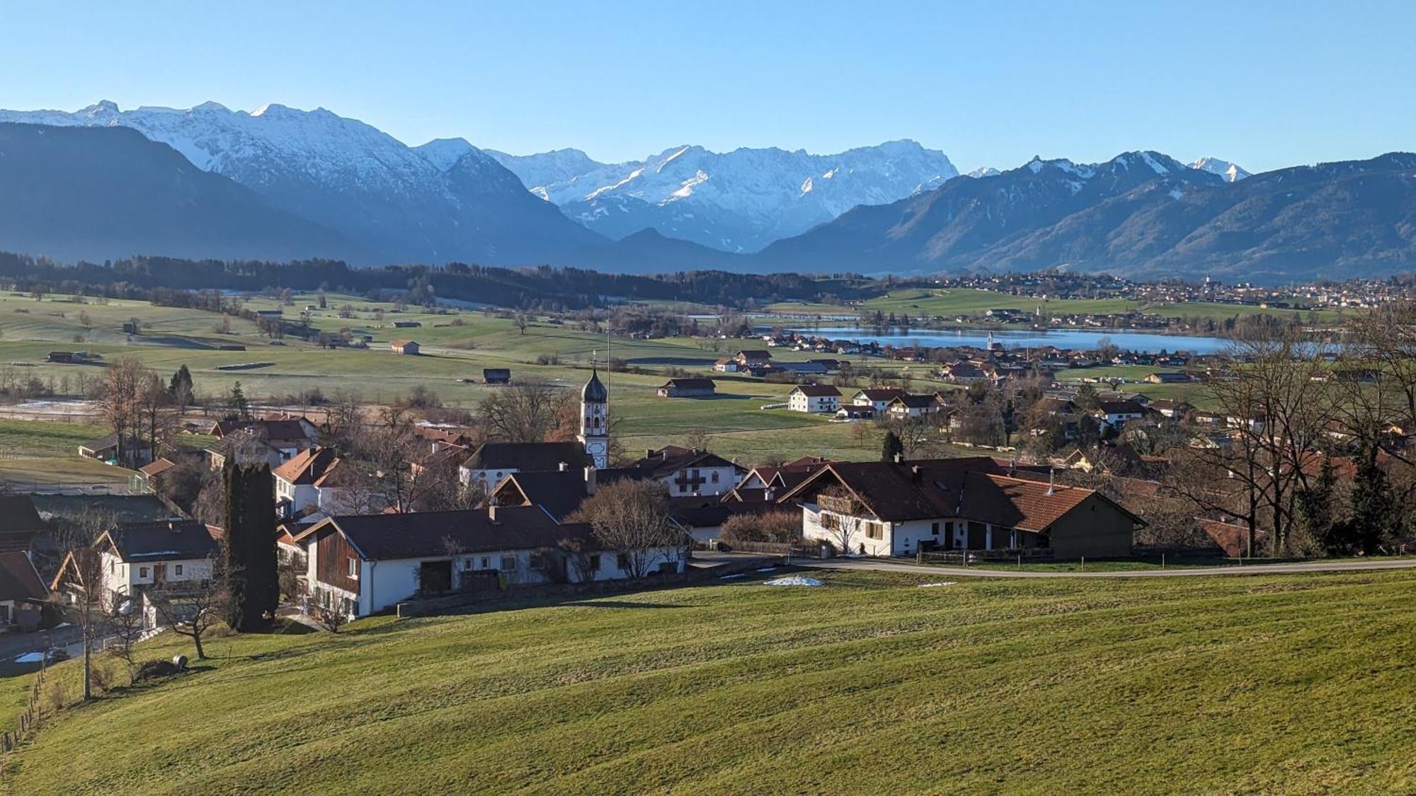 Liboria I Traumhafte Ferienwohnung In Aidling Am Riegsee Mit Atemberaubendem Panoramablick! Exterior foto